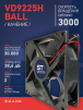 Вентилятор  VD 9225H Ball (качения) 12V, 3000 об.мин, 0,3А - st-e.info - Балашиха