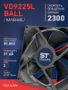 Вентилятор  VD 9225L Ball (качения) 12V, 2300 об/мин, 0,17A - st-e.info - Балашиха