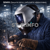 Маска сварщика Sparx с устройством подачи воздуха - st-e.info - Балашиха