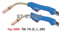 Сварочная горелка для полуавтомата TBi 7G-DR-blue-ESG, сменный поворотный корпус, длина 3 метра - st-e.info - Балашиха