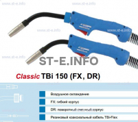 Горелка для полуавтоматической сварки TBi 150-blue-ESG, длина 5 метров - st-e.info - Балашиха