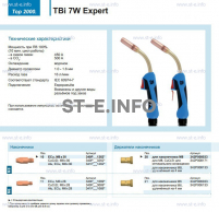 Горелка для полуавтоматической сварки TBi  7W Expert, длина 3 m. - st-e.info - Балашиха