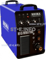 Сварочный полуавтомат инверторный одноблочный Brima MIG/MMA-160 - st-e.info - Балашиха