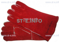 Перчатки-краги сварщика TETU 104 KEVLAR RED - st-e.info - Балашиха