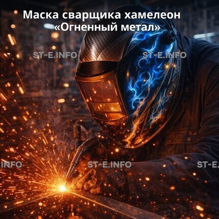 Маска сварщика хамелеон «Огненный метал» (YXE-718G PRO) - st-e.info - Балашиха