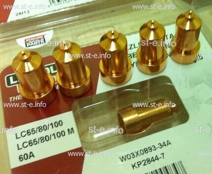 Сопло контактное для плазмотрона LC65/80/100 60A арт. W03X0893-34A - st-e.info - Балашиха