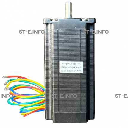 Двухфазный шаговый двигатель 57HS112-4004А08-D21 вал 8,0 мм - st-e.info - Балашиха